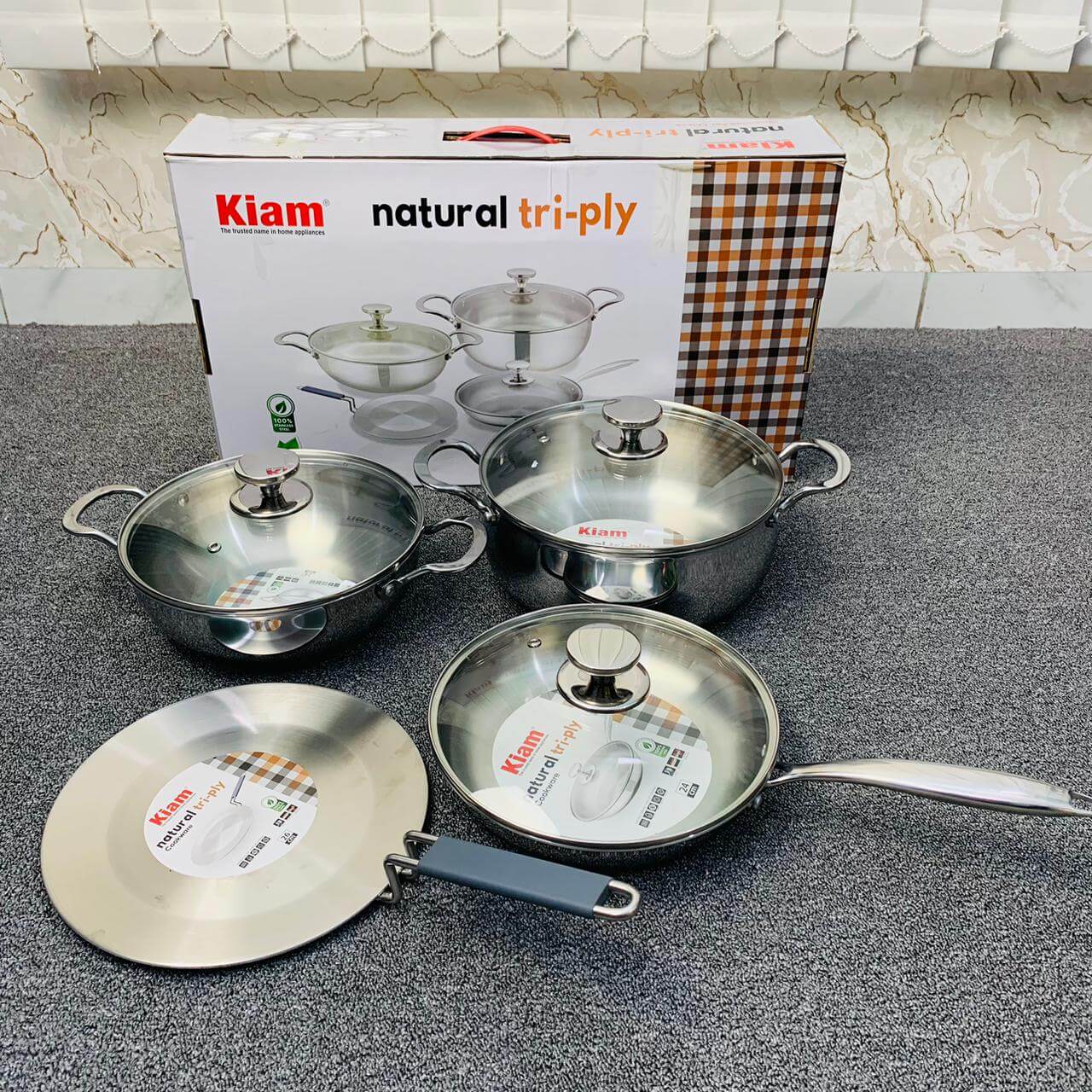 Kiam 7Pcs Stainless Steel Cooking Set