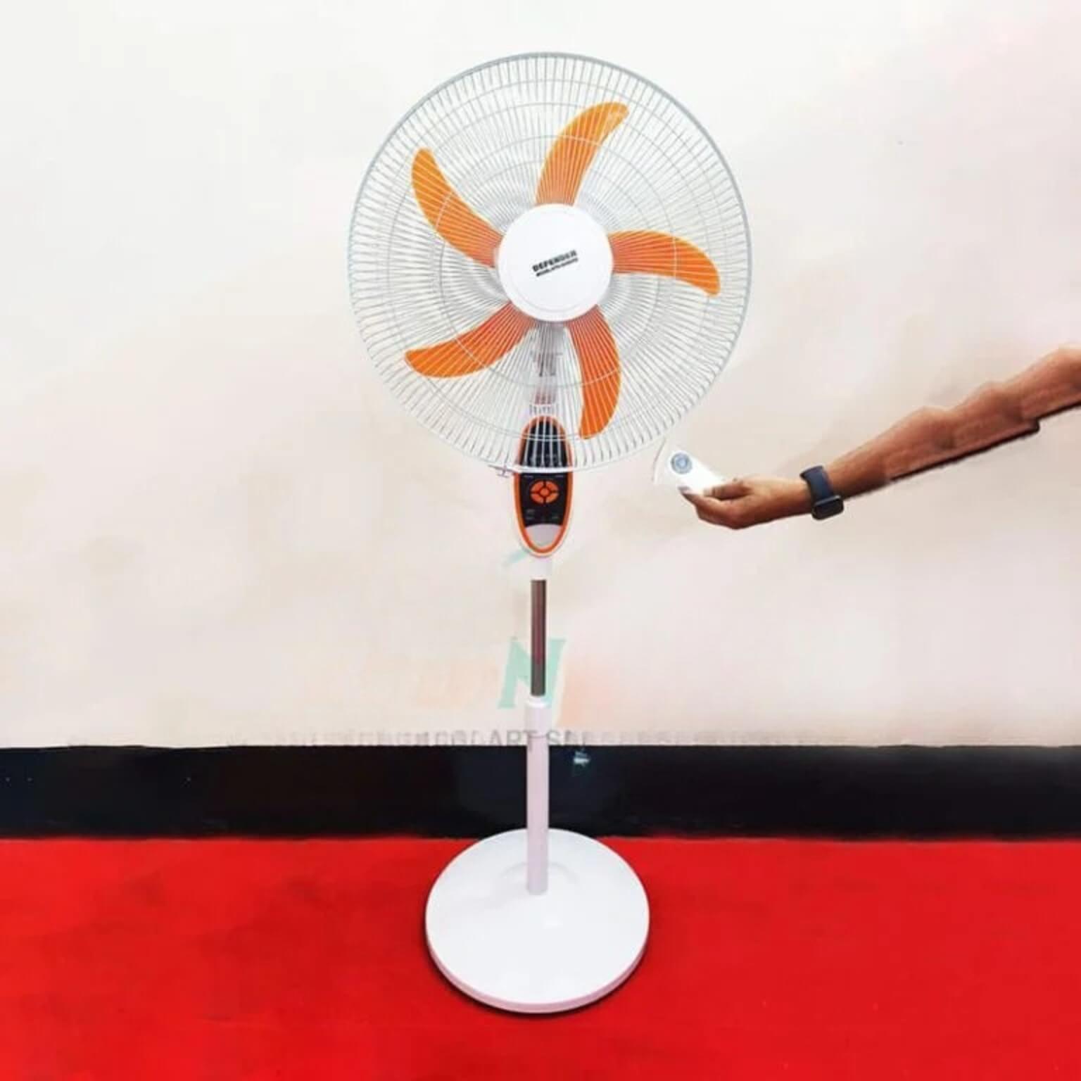 Defender16 inch AC/DC Rechargeable Full Stand fan with Remote, Model: 2936HRS